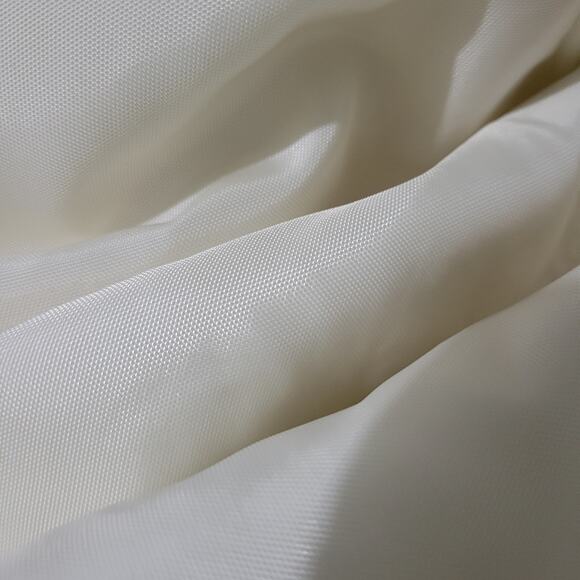 Vintage California White Matte Satin Bomber Jacket Faux Fur 70s Zip Front Small - Picture 14 of 15